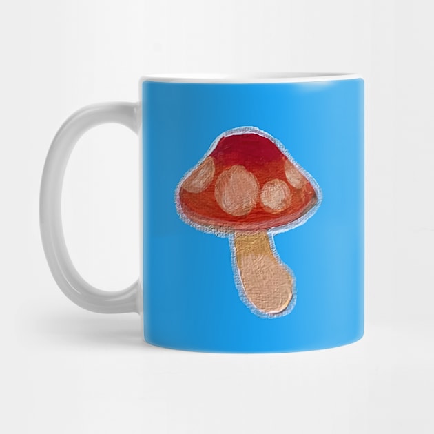 Painted Red Mushroom by hannahjgb